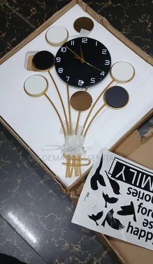 Geometric Shaped Wall Clock 
Home Decor
