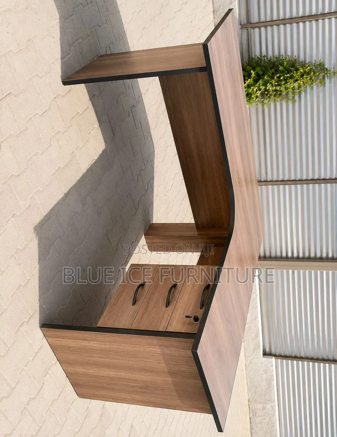 Executive Lshape Office Desk With Lockable Drawer