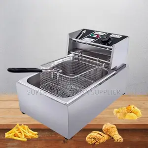 Fast Heating 4l/6l/10l Electric Single Tank Stainless Steel Deep Fryer