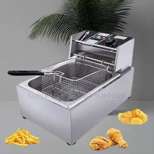 Adjustable Temperature 4l/6l/10l Electric Single Tank Deep Fryer