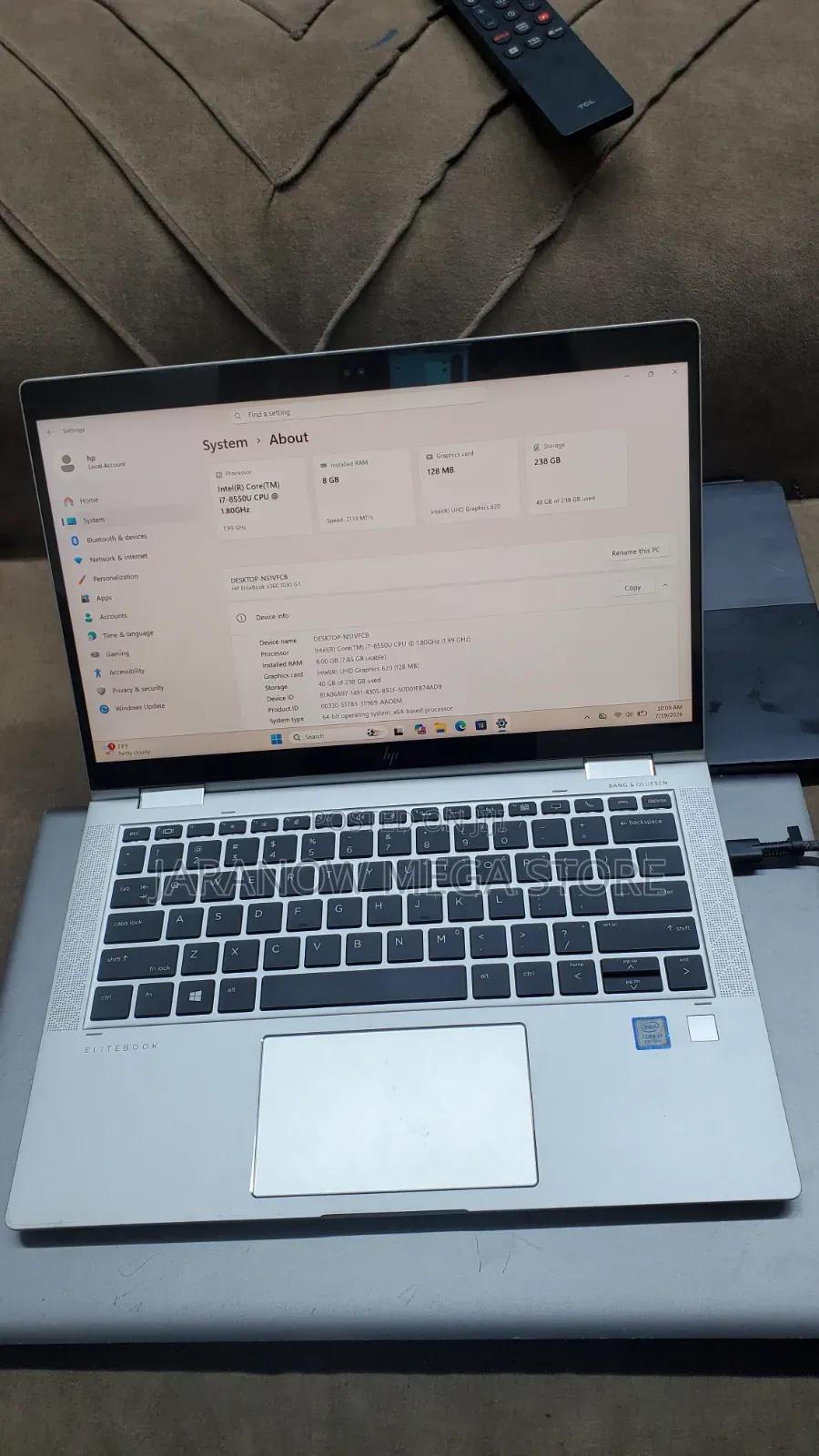 Laptop HP EliteBook X360 1030 G3 8GB Intel Core i7 SSD 256GB