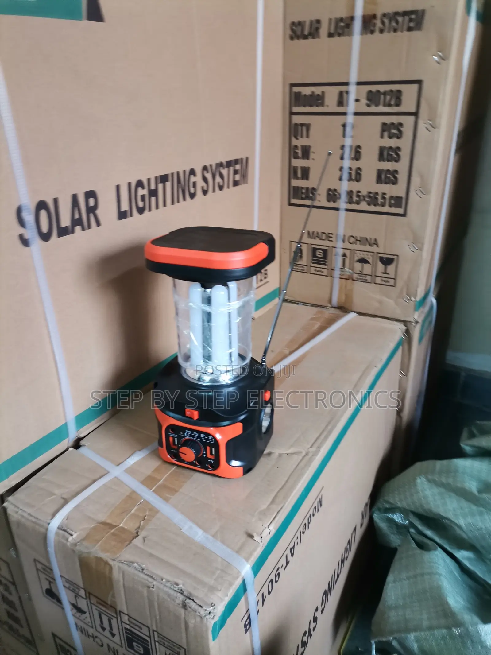 Dat At9016b Solar Lighting Kit With USB Charging and Fm Bluetooth