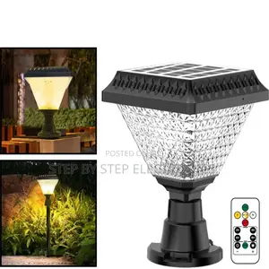 Space Efficient Pillar Post or Compound Outdoor Solar Light