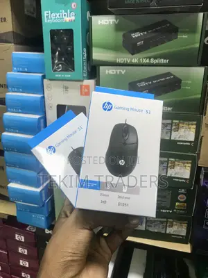 HP S1 Wired Gaming Mouse 1200DPI USB Optical Plug Play