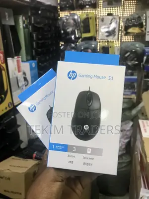 HP S1 1200DPI Wired Mouse - Ergonomic USB Optical for Laptop