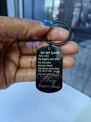 To My Love Metallic Key Holder
