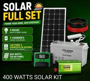 400 W Solar - 200Ah Gel Battery - 1000W Inverter - 40A Controller