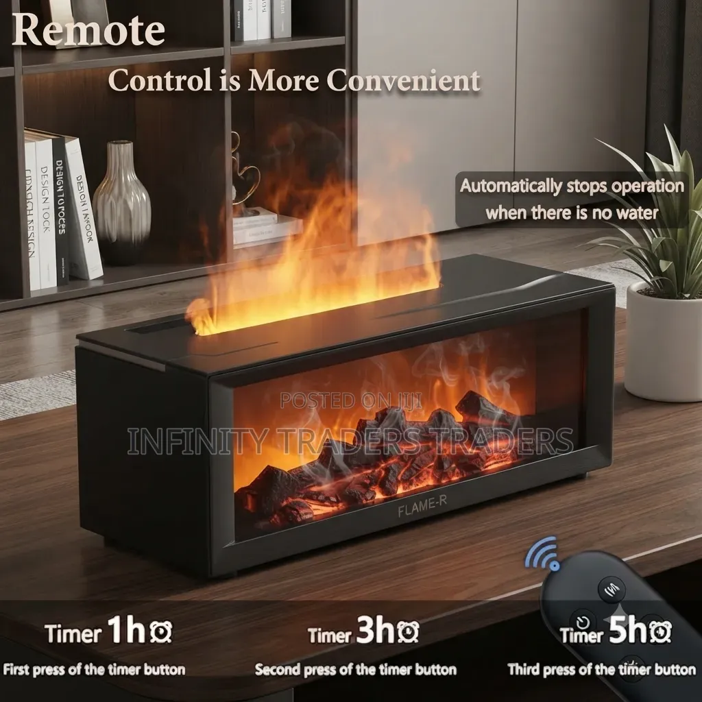 Flame Fireplace Aroma Diffuser Humidifier