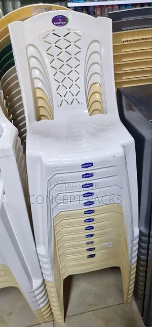 10pcs Kenpoly 2032 White Armless Chair