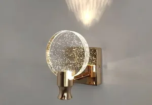 Modern Led Crystal Bubble Sconce