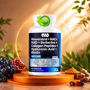 Powerful Anti-Aging–21-in-1 Resveratrol Nad+ for Radiant Skin Hair