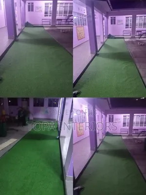 School Corridor Artificial Turf Grass Carpets Installation