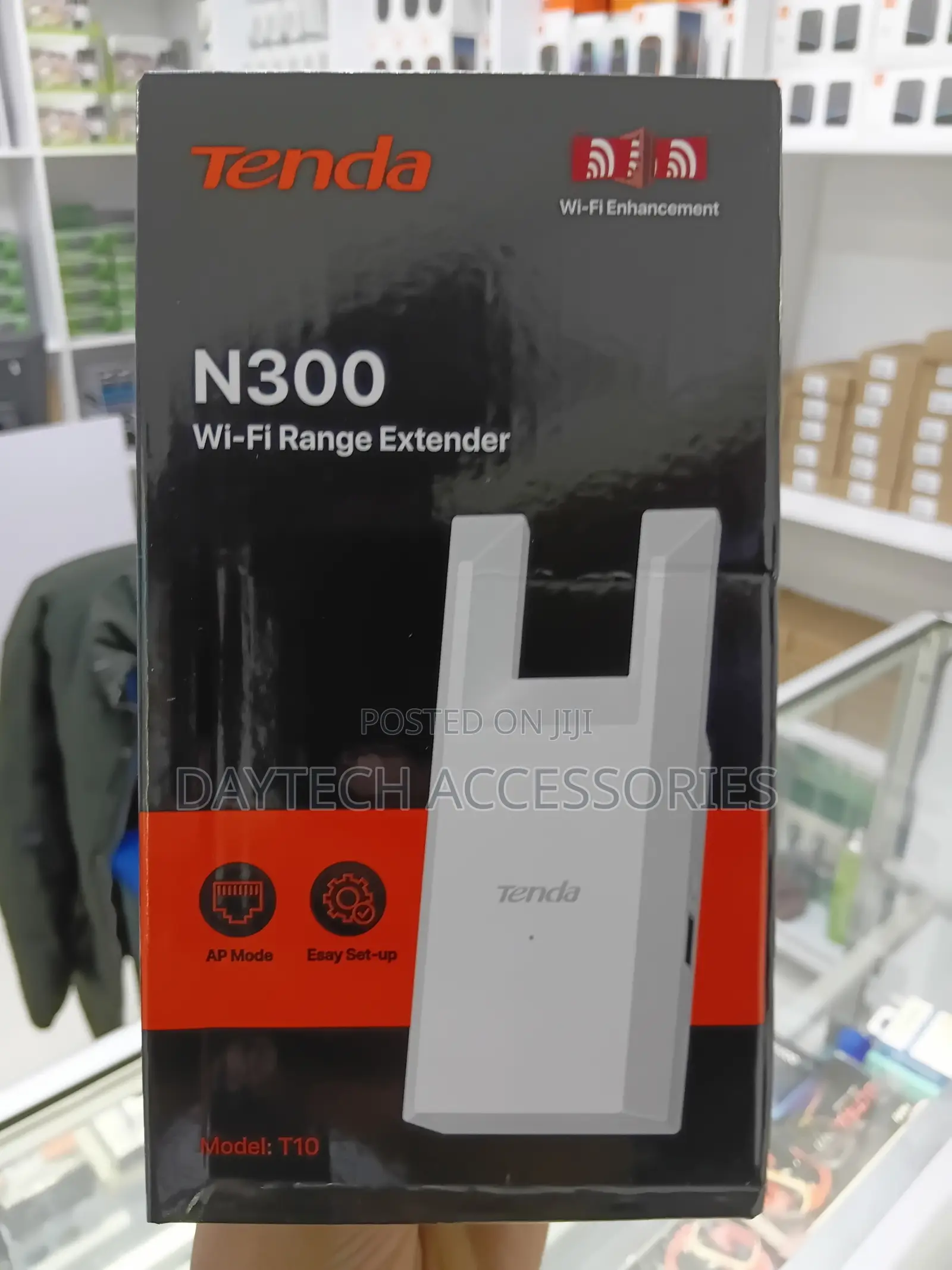 Tenda T10 N300 Wi-Fi Range Extender.