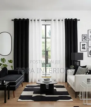 Black and White Curtains for Windows and Doors