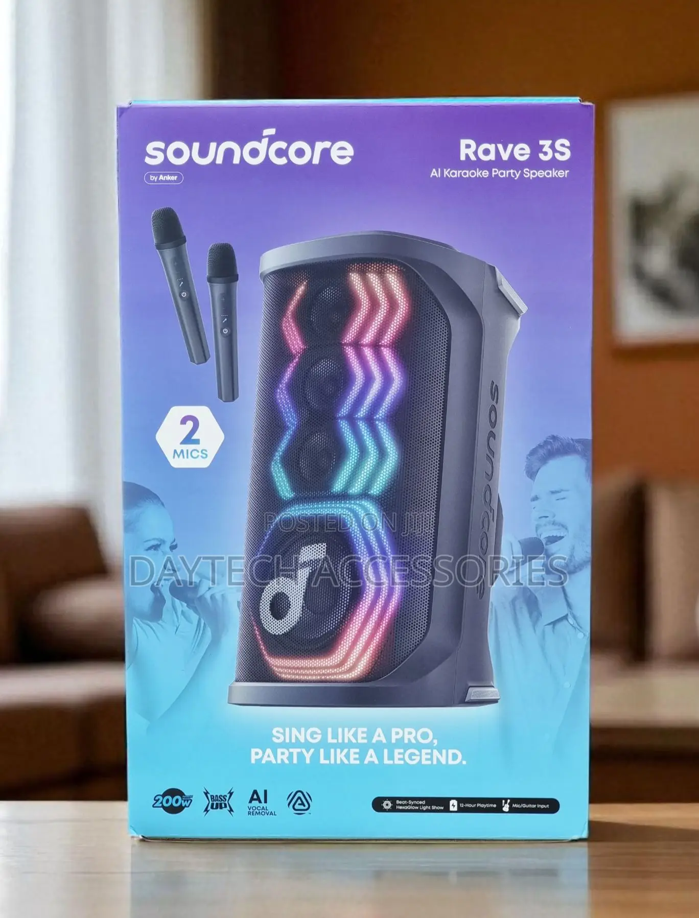 Anker Soundcore Rave 3S 200W Bluetooth Speaker.