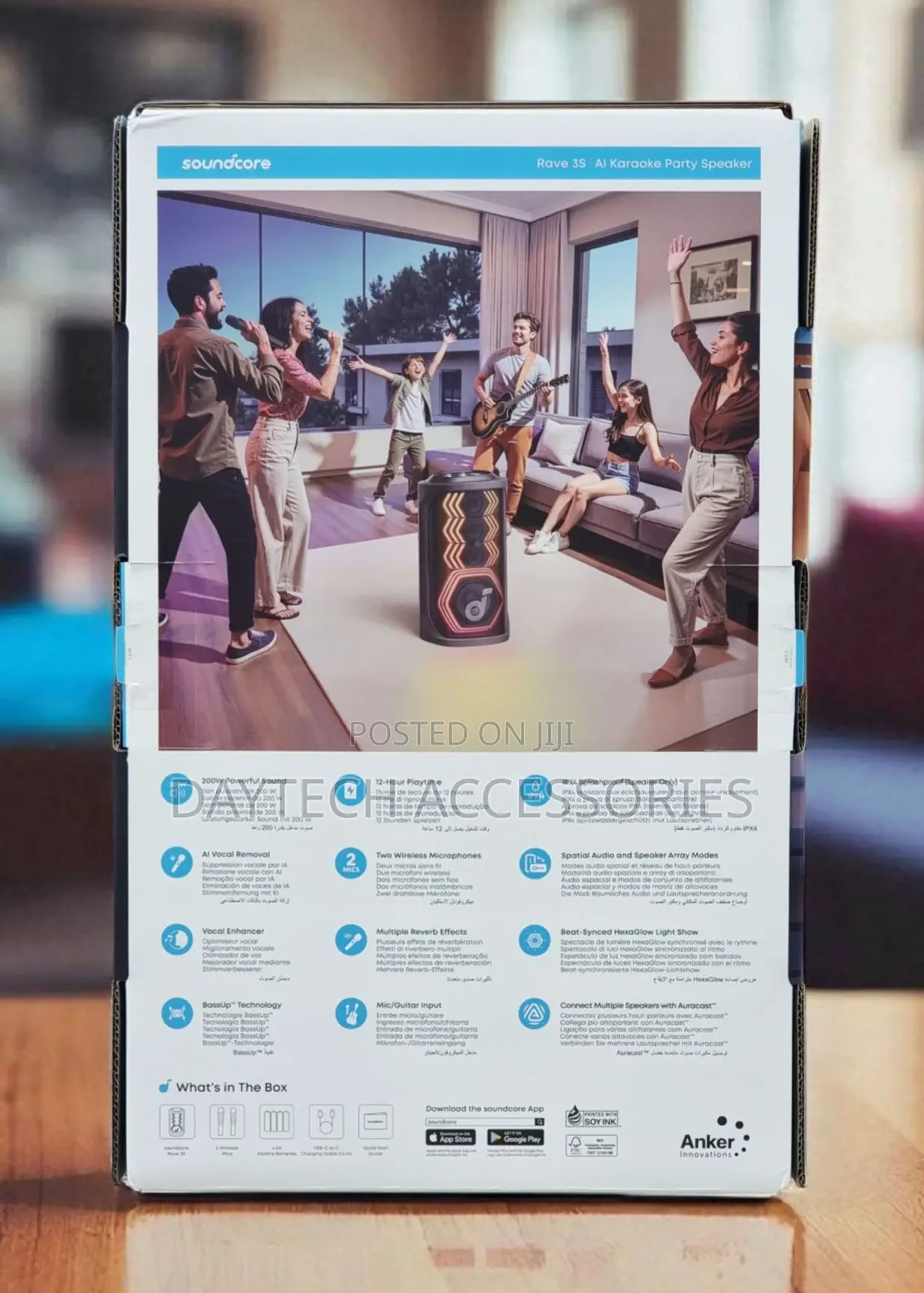 Anker Soundcore Rave 3S 200W Bluetooth Speaker.
