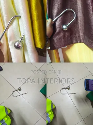 Curtain Holdback Metallic Wall Mounted Tiebacks