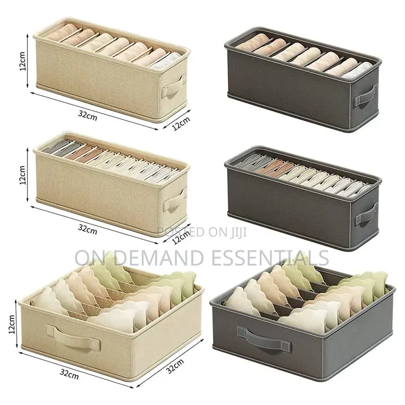 3pc Set Wardrobe Storage Box Bra Drawer