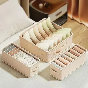3pc Set Wardrobe Storage Box Bra Drawer