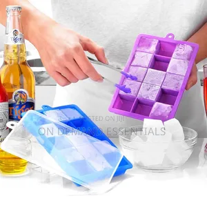 Silicone Ice Cube Tray With Lid