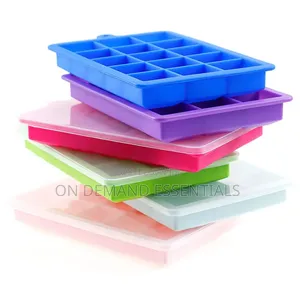 Silicone Ice Cube Tray With Lid