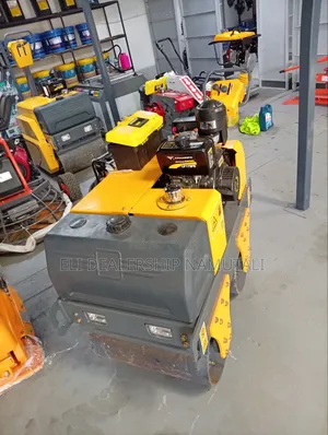 KAMO 600D Walk-Behind Double Drum Roller – 8HP Diesel Engine