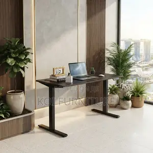 Office Desk; 1.6 Meter Adjustable Height Modern Sit-Standing Desk