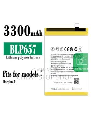 One Plus 6 Battery New
