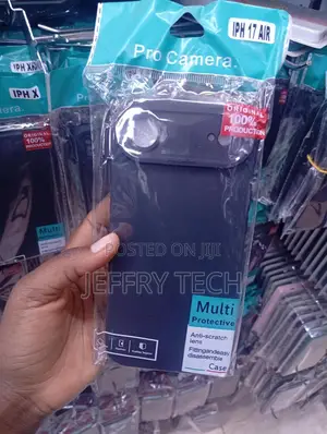 "IPH 17 AIR"flexible, Matte-Finish Silicone/Tpu Case