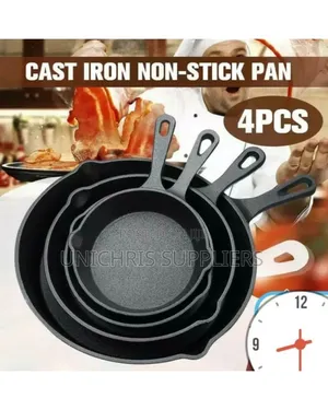 Cast Iron Frying Pan Cooking Skillet Egg Steak Fry Pan