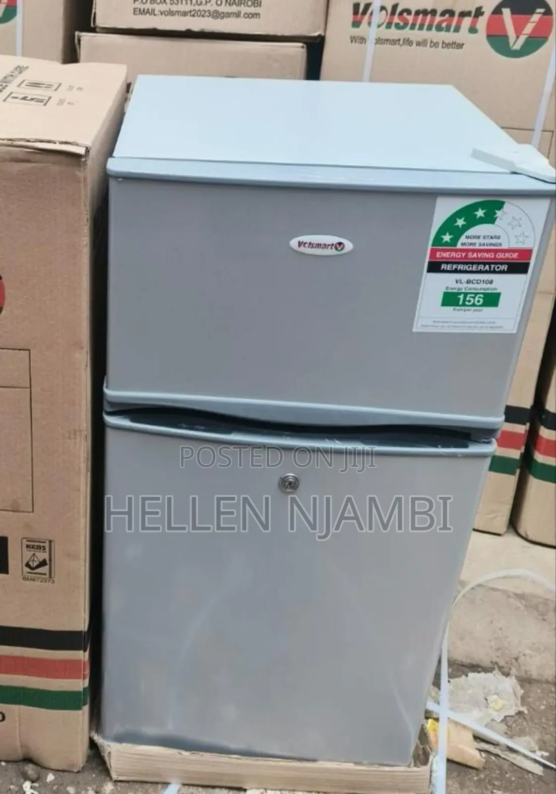 Volsmart 108 Litres Double Door Refrigerator