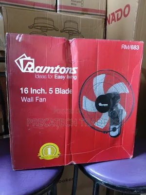 Ramtons 16" Wall Fan – Powerful 5 Blade Cooling