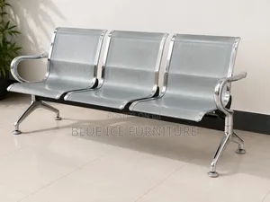 Executive 3 Seater Chrome Waiting Bench