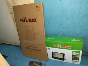 Vellmax 300W Solar Flood Light Kit, Featuring a 6V 35W Solar Panel