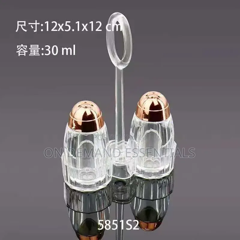 Acrylic Cruet Seasoning Set Dining Shaker Set