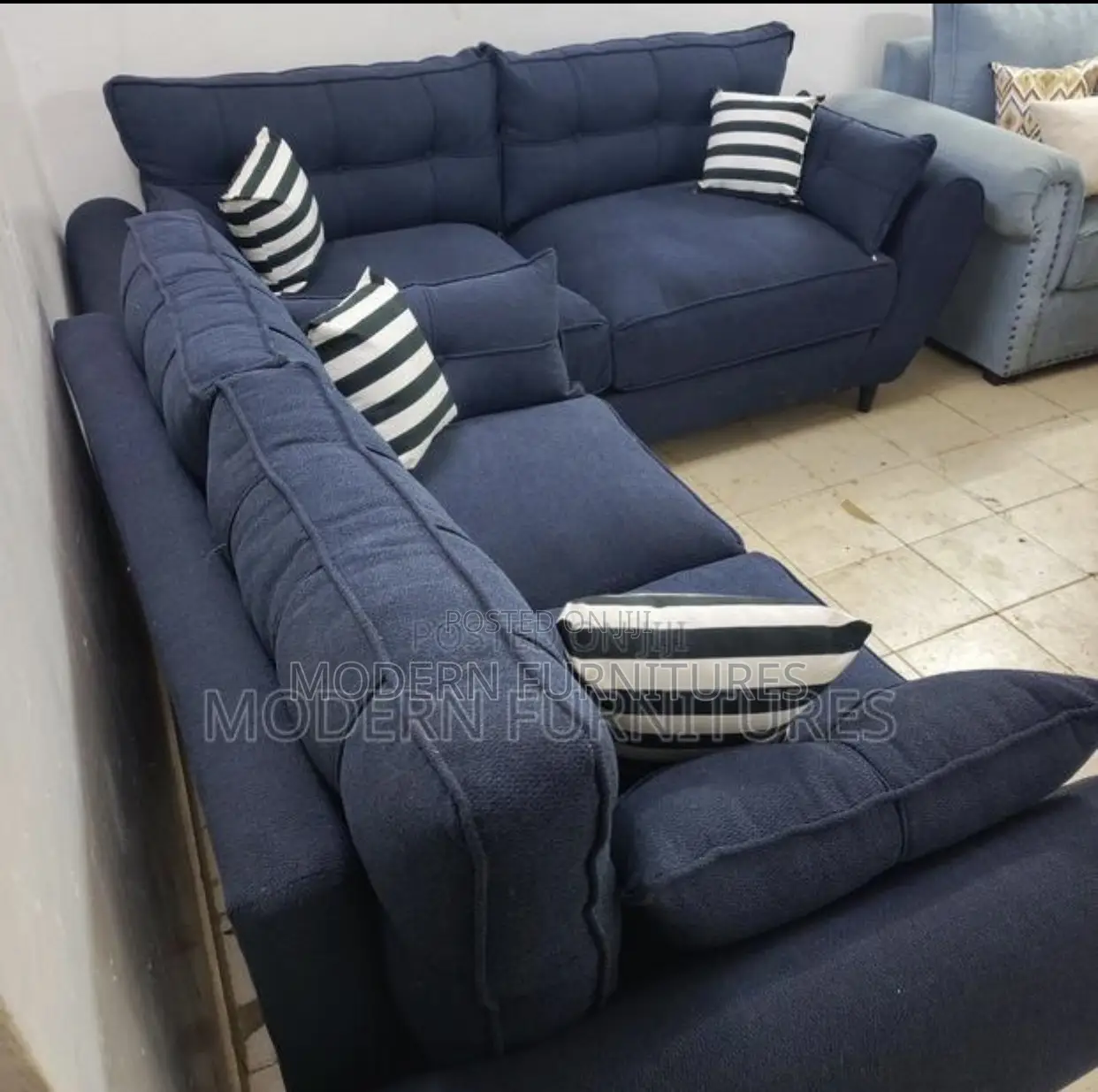 Skyline Plush Modern 5 Seater Butterfly Sofa