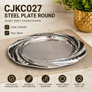 Steel Plate Round 28cm-B