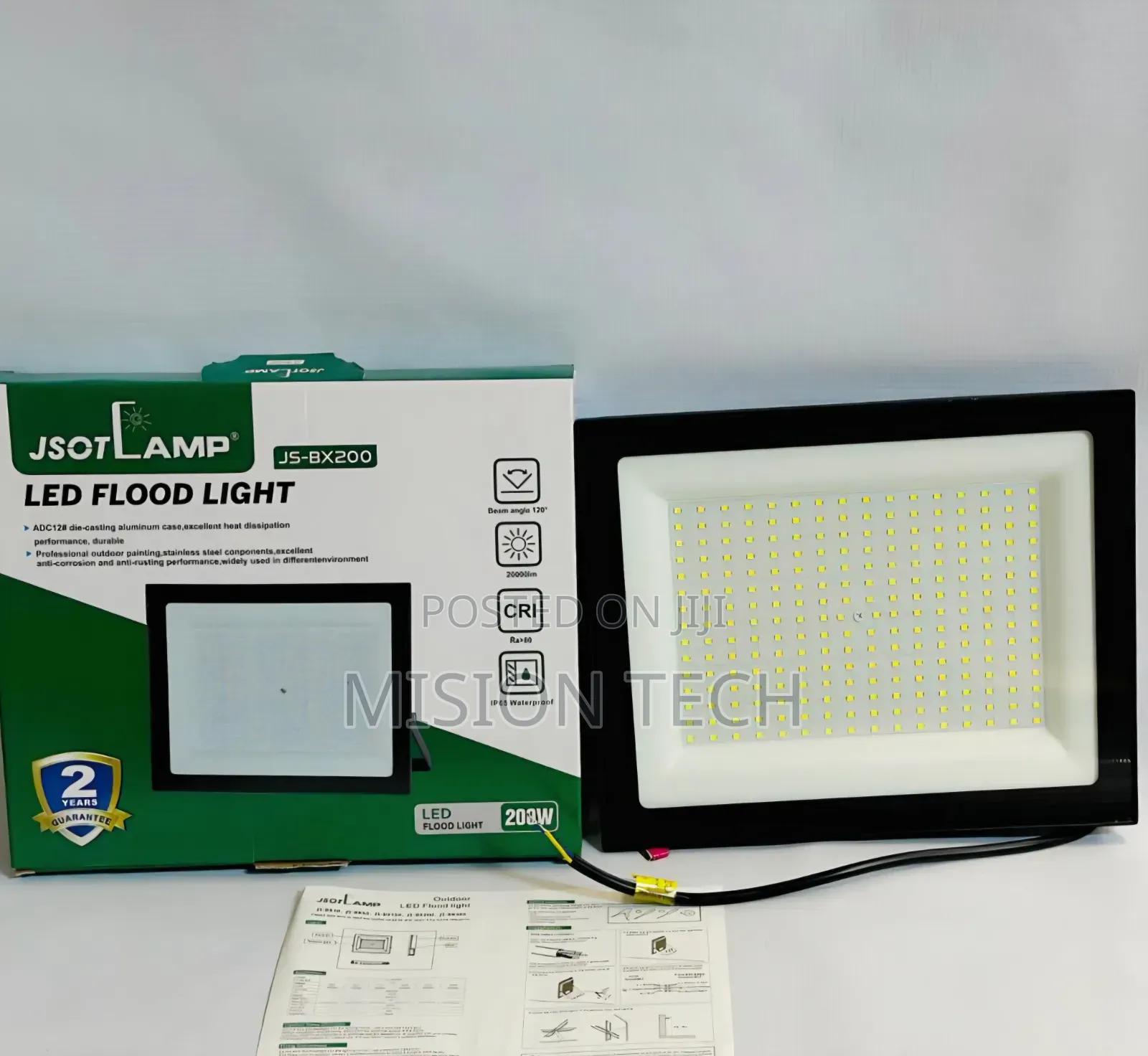 JSOT Lamp 200W LED Flood Light 