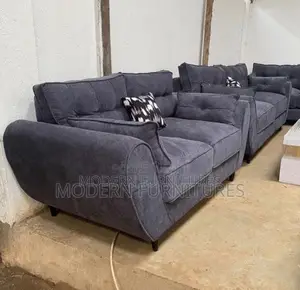 Monarch Dark Grey, Beautiful,Buttery 5 Seater Sofa