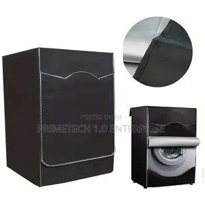 Black Washing Machine Cover Front Load