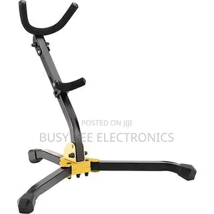 Hercules Alto/Tenor Saxophone Stand - Black and Yellow
