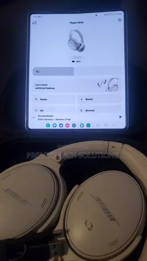 Bose QuietComfort 45 Noise Canceling Bluetooth Headphones-White Smoke)