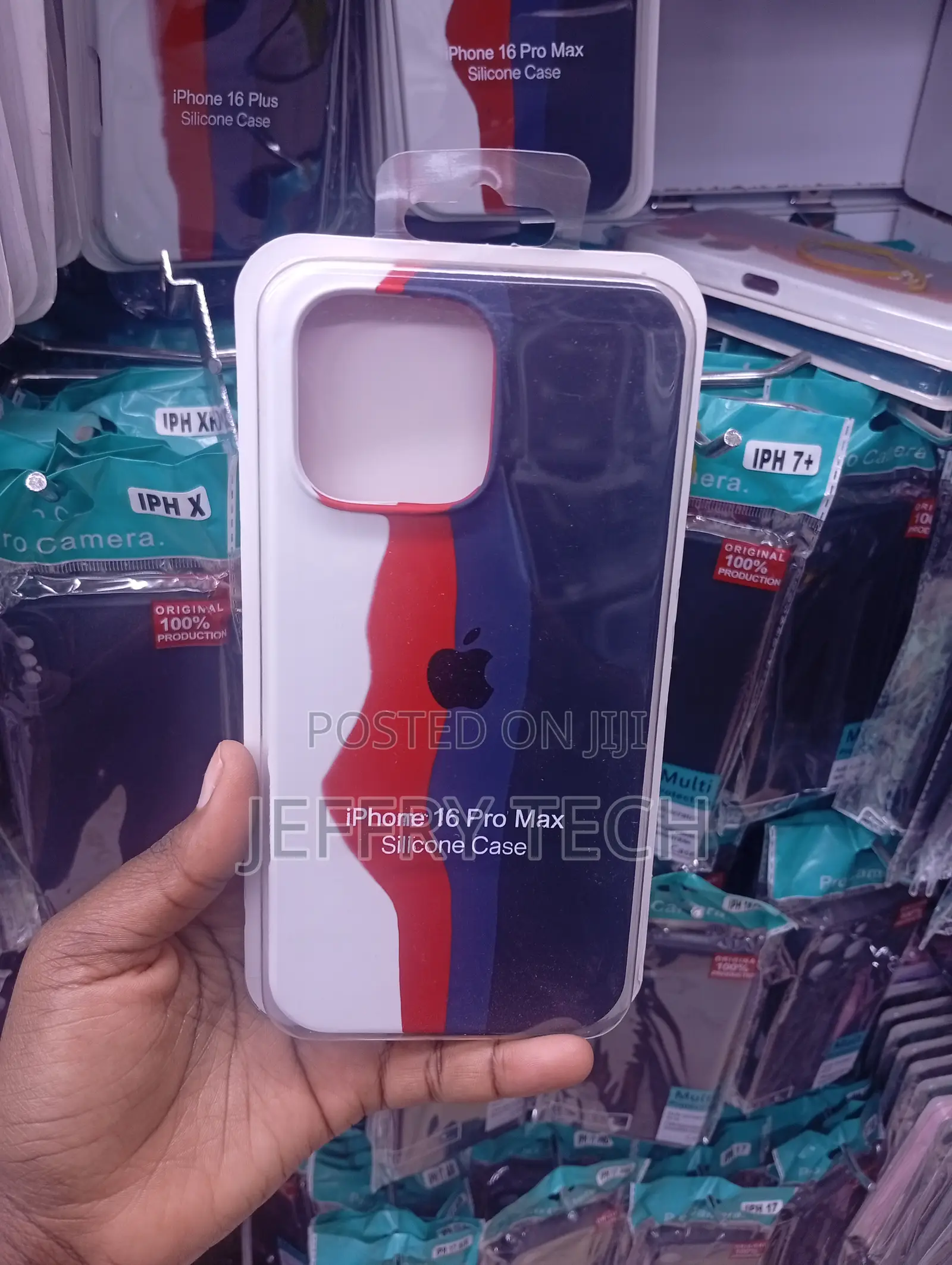 iPhone 16 Pro Max Rainbow" or "Patriot" Split Design Case
