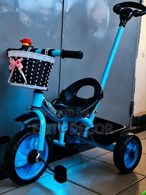 Kids Tricycle withPush Handle – Adjustable Canopy | Safe Comfortable