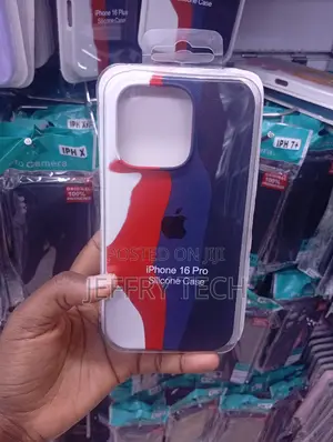 iPhone 16 Pro Tri-Color Design With Vertical Stripes Case