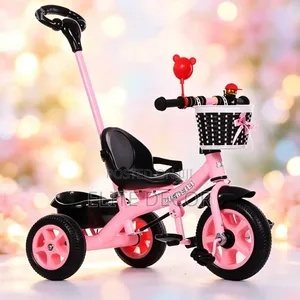 Kids Tricycle Push Handle – Adjustable Canopy | Safe Comfortable