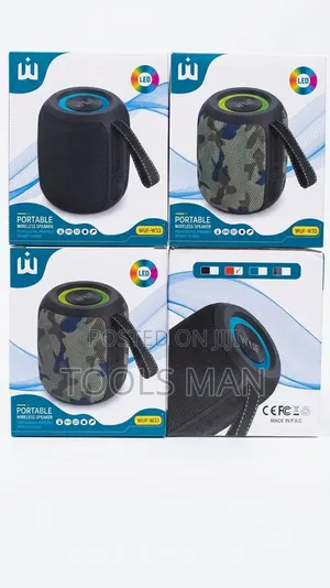 WUF-W33 Portable Wireless Bluetooth Speaker With LED Lights.
