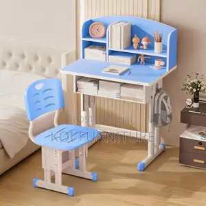 Home Desk; Kids Extendable Height Stand Desk Chair Set