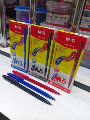 M G Semi Gel Ball Pen-0.5m Tip (Red/Blue/Black)