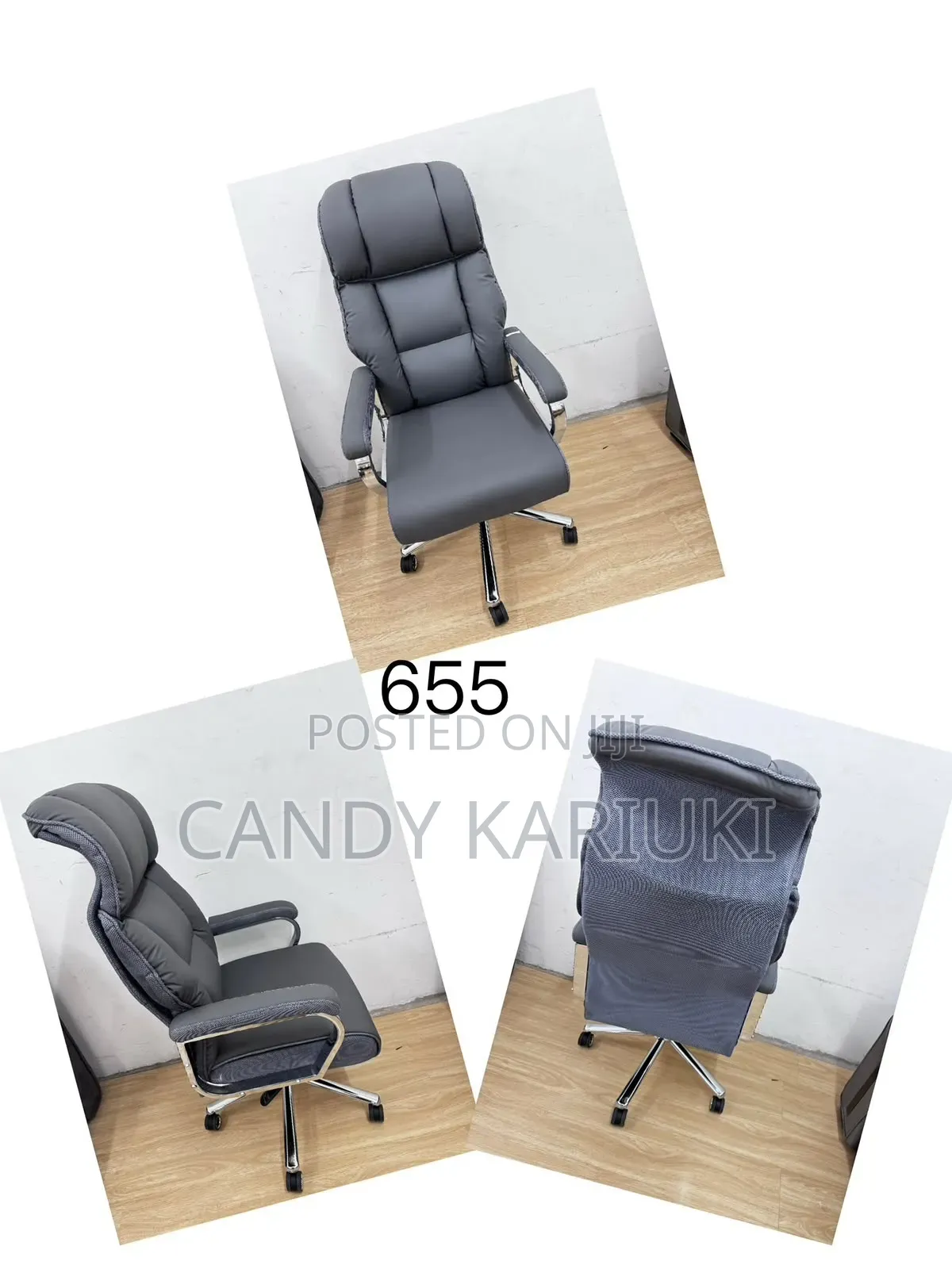 Premium High Back Executive Grey Office Chair